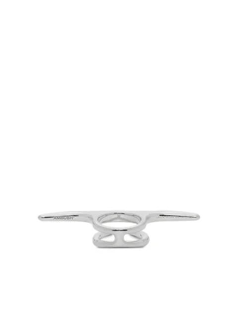AMBUSH liquid multi-finger ring Grey 12111902SILV