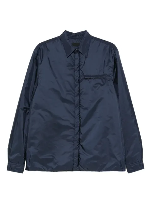 Prada Linea Rossa zip-pocket overshirt Blue SC370MQ04
