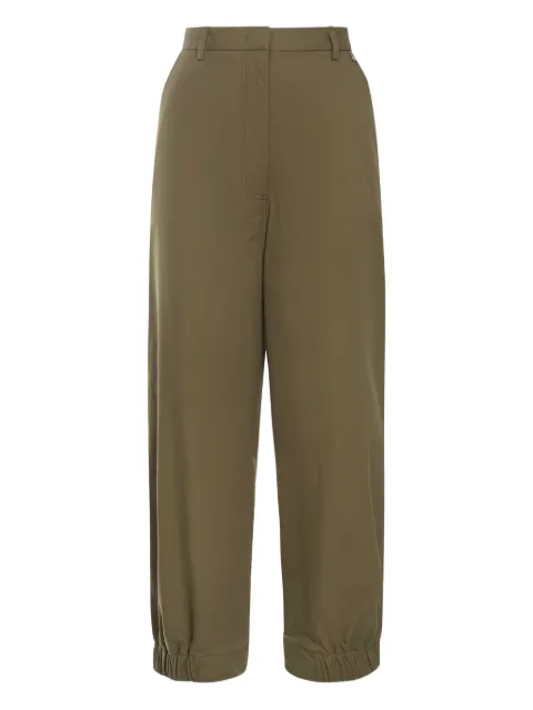 Herno elasticated-cuff trousers Green PT000163D125317740