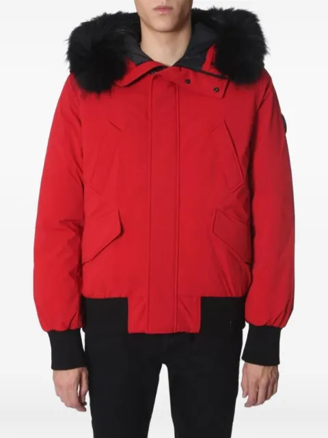 RUDSAK trimmed hooded jacket Red 6118535SRBK