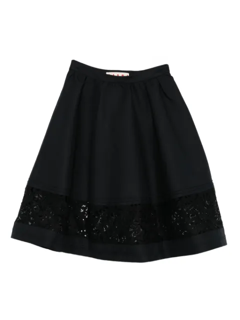 Marni embellished cotton skirt Black GOMA0756Q0TCX28