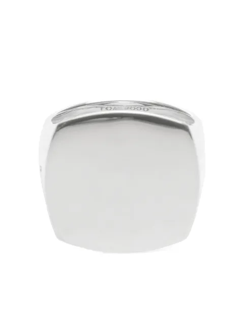 Tom Wood Umi square-shaped ring Grey 101234M