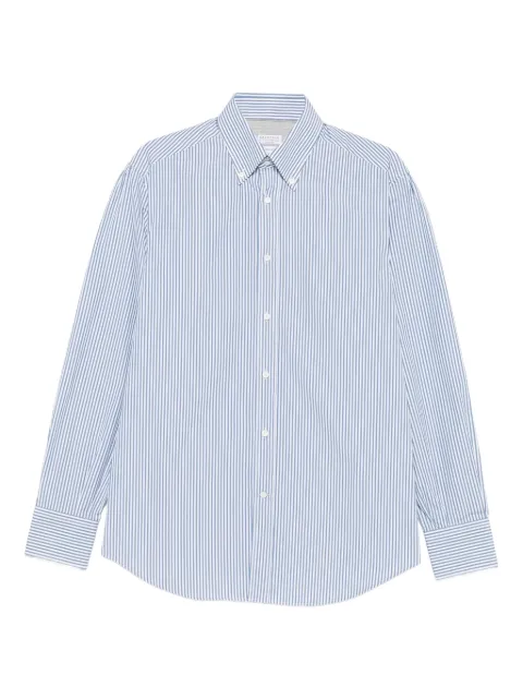 Brunello Cucinelli striped shirt Blue MY6490038C044
