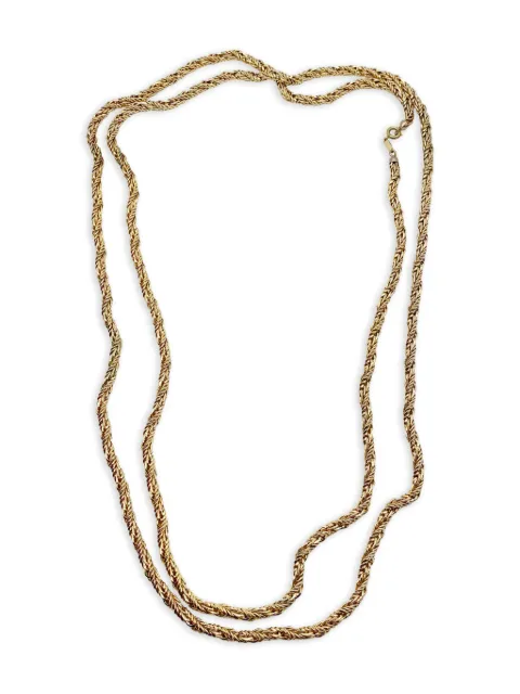 Christian Dior Pre-Owned 1968 Twisted Herringbone chain necklace Gold DIORTWISTNKL