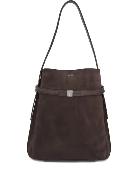 TOTEME Belted suede bucket bag Brown 253WAL0048LE0004102