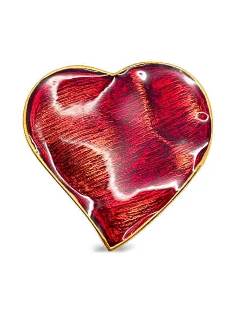 Saint Laurent Pre-Owned 1990s heart pendant Gold JGJYSLHRTBRO