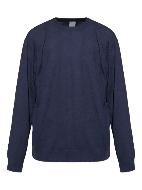 Eleventy round-neck long-sleeve sweater Blue L76MAGJ30MAG0J022