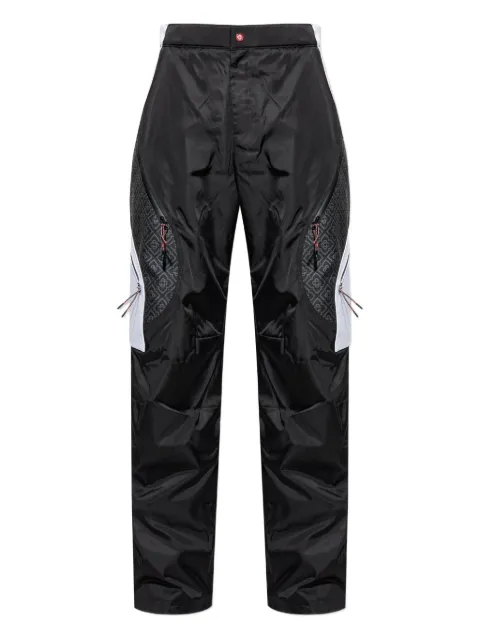 Casablanca monogram panelled trousers Black MAW25TR32401EXSKI