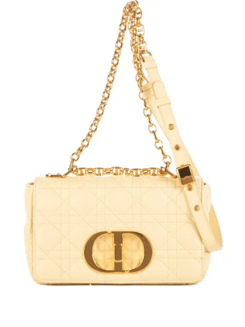 Christian Dior Pre-Owned quilted shoulder bag Yellow 62MA0291