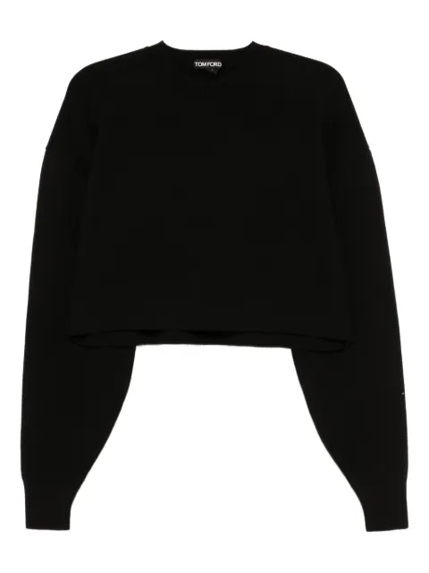 TOM FORD cropped sweater Black MAK1414YAX983