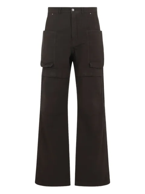 Rick Owens double-pocket straight-leg trousers Brown DU02E7368CL