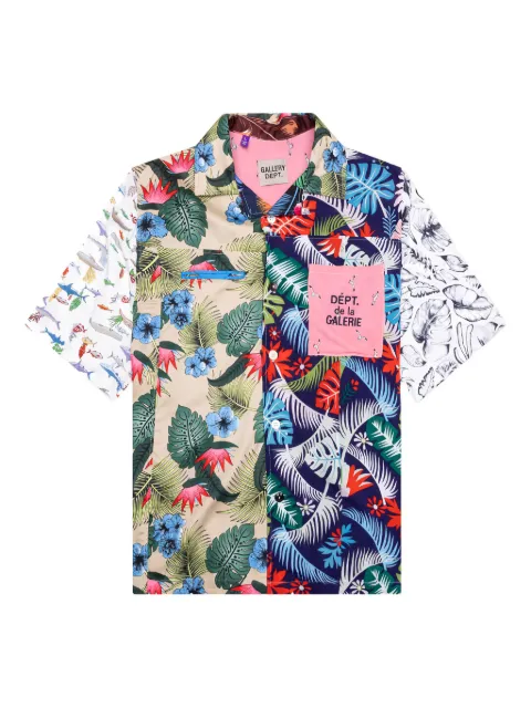 GALLERY DEPT. leaf-print short-sleeve shirt Blue VPF1299