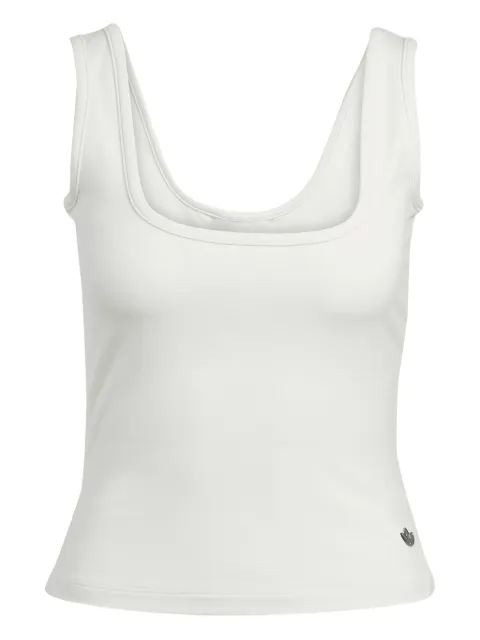 adidas square-neck sleeveless top White JW5988