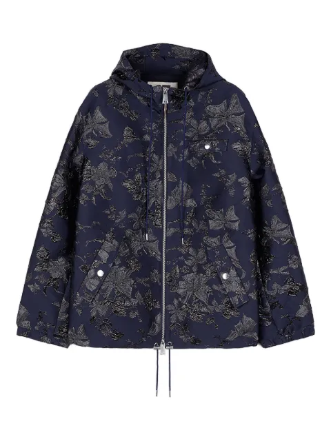 Ports 1961 floral-jacquard jacket Blue PW425JSB04WFQ008
