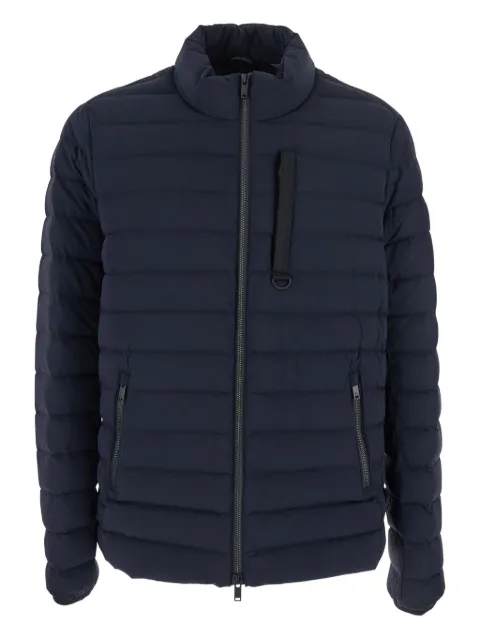 Moose Knuckles quilted stand-collar puffer jacket Blue M35MJ127