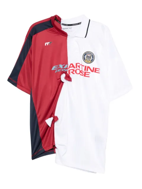 Martine Rose colour-block football jersey White 189JT14053