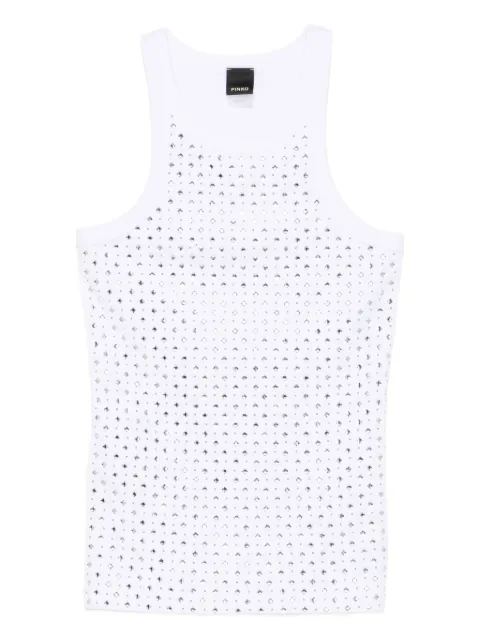 PINKO embellished sleeveless top White 105928A2XY