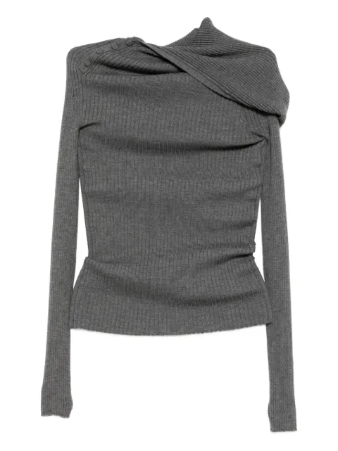 Jean Paul Gaultier halterneck knit top Grey 2504WPO027K01307