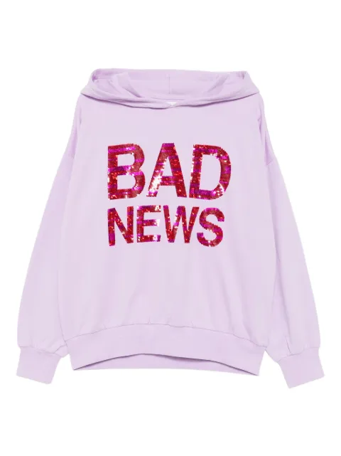Ashish Bad News hoodie Purple J009