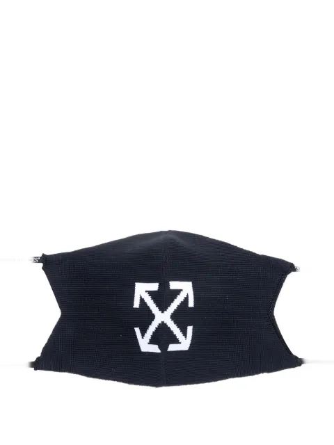 Off-White Arrow-knit face mask Black OMRG003R21KNI0011001