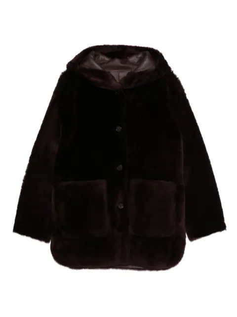 Arma hooded patch-pocket jacket Brown 112L5607702