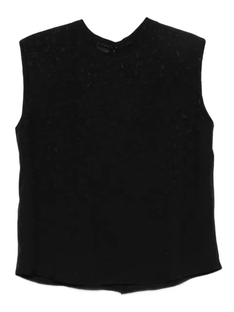 PINKO jacquard sleeveless top Black 105433A2PX