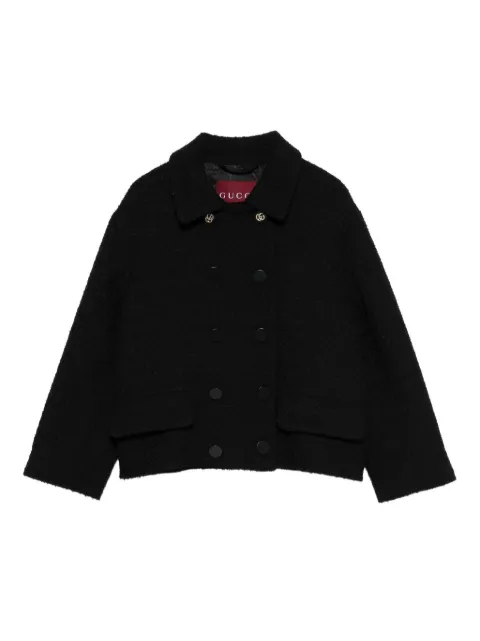 Gucci double-breasted button jacket Black 823781Z7AU9