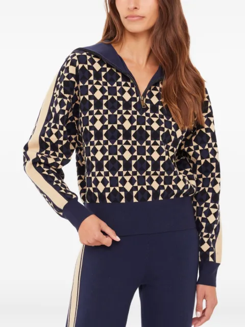 The Upside COSMO KAIRO half-zip knit Blue USW425068