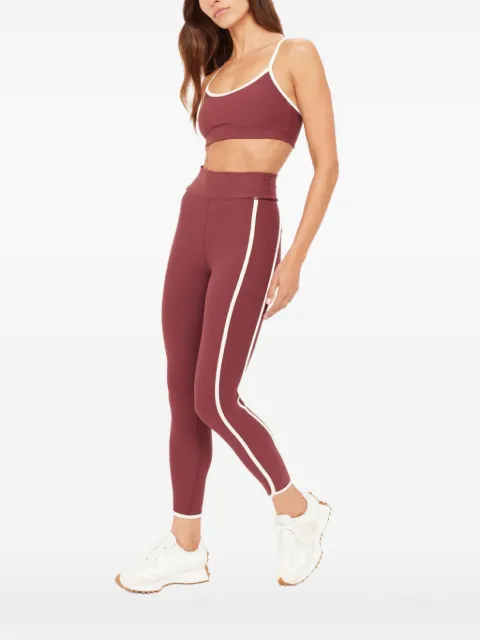 The Upside Samara Bowie contrast trim sports bra Red USW425085