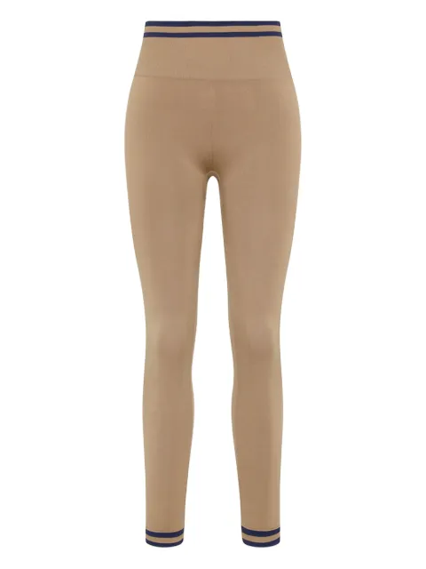 The Upside seamless striped leggings Brown USW425033