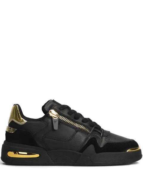Giuseppe Zanotti zip-detail leather sneakers Black RU50015001