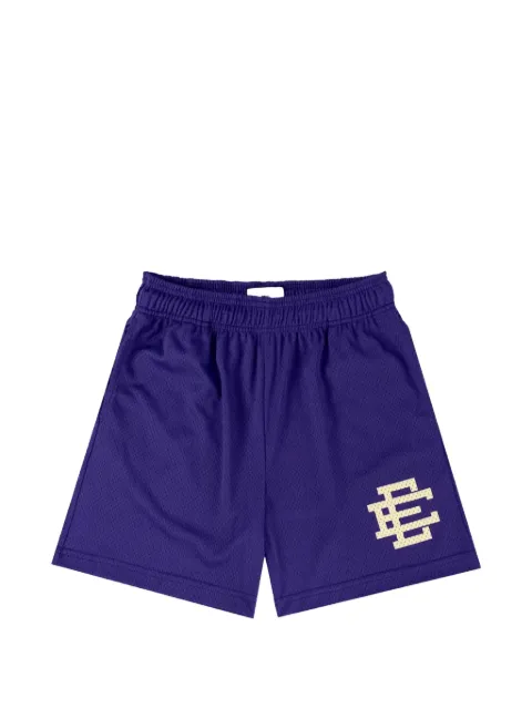 ERIC EMANUEL logo-print mesh shorts Purple EE031