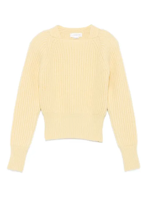 Victoria Beckham ribbed raglan-sleeve sweater Yellow 1425KJU006612A