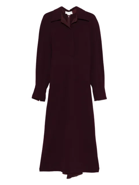 Victoria Beckham puff-sleeve midi dress Purple 1425WDR006598A
