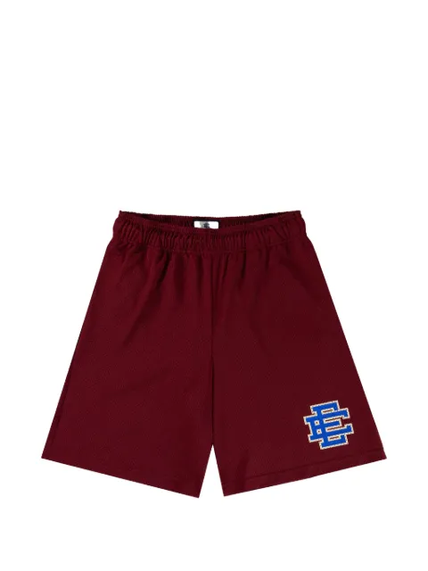 ERIC EMANUEL logo-print mesh shorts Red EE025