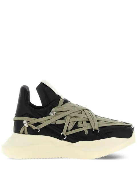 Rick Owens Megalace Geth Runner lace-up sneakers Black RU02E1812LCOW1