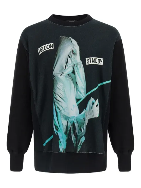 Undercover Heldon panelled graphic sweatshirt Black UC2E48153