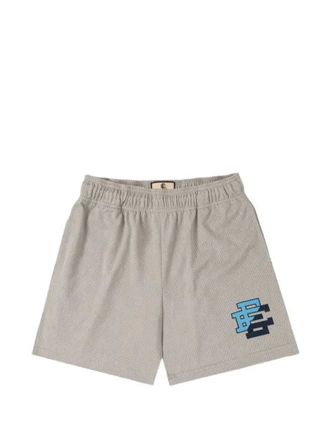 ERIC EMANUEL logo-print mesh shorts Grey EE042