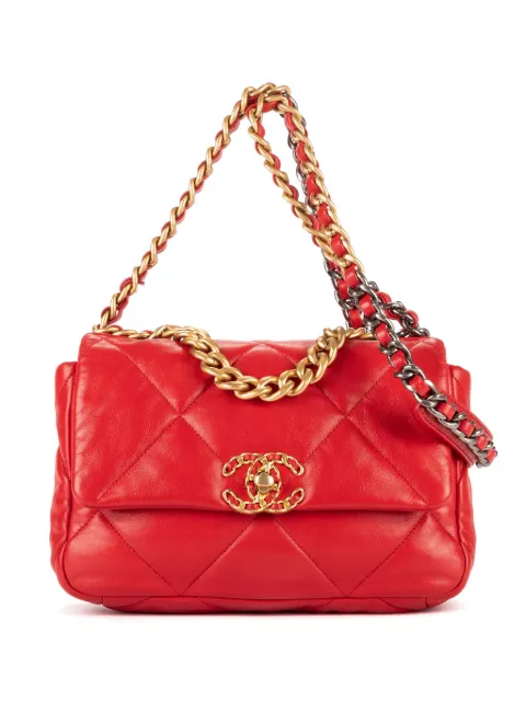 CHANEL Pre-Owned quilted chain bag Red 31280166