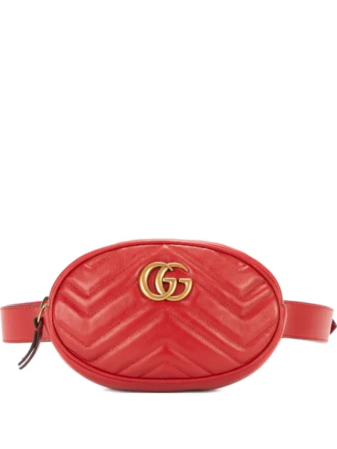 Gucci Pre-Owned GG matelassé belt bag Red 476434493075