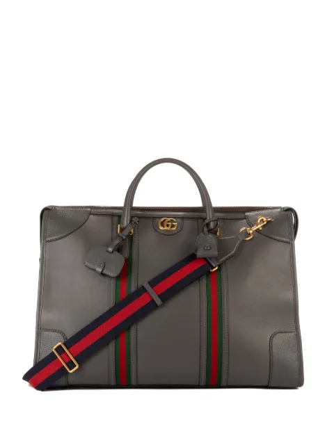Gucci Pre-Owned striped leather bag Grey 715773520981