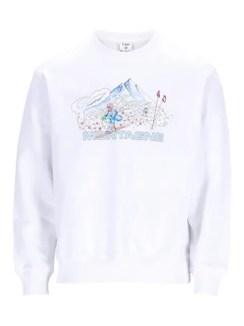 Casablanca montagne-print sweatshirt White WAW25JTP36401EXSKI