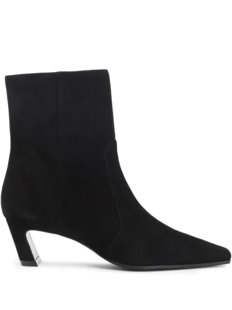 Stuart Weitzman 50mm suede zip-fastening boots Black SM498