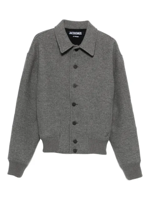 Jacquemus wool bomber jacket Grey OUM00107BW00624