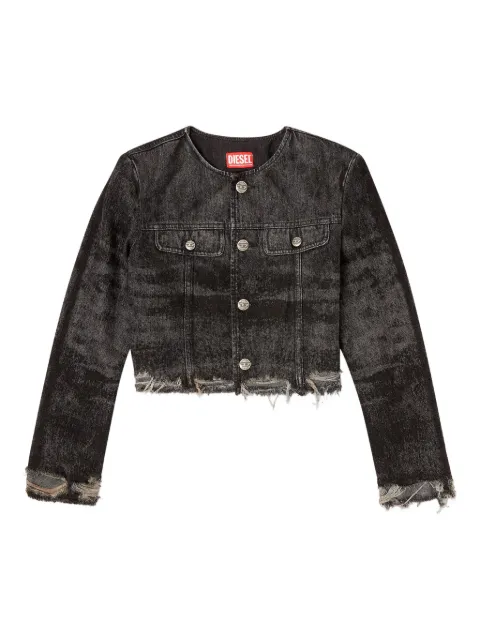 Diesel De-Graffy-Fsh denim jacket Black A21616007DB