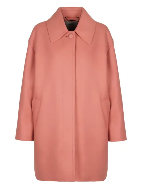 FENDI elasticated-back single-breasted coat Pink FJ7670AJ0K