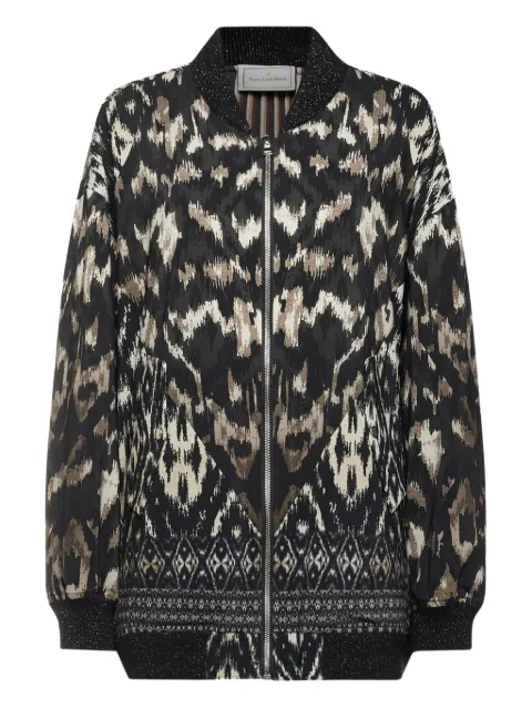 Pierre-Louis Mascia ikat-pattern bomber jacket Black DYDOXBM12605WV