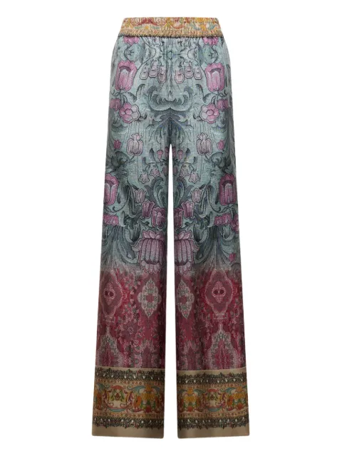 Pierre-Louis Mascia floral-pattern trousers Blue CIALDASPT12450SE