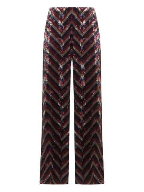 Pierre-Louis Mascia chevron-pattern trousers Pink RANADAPT12697P