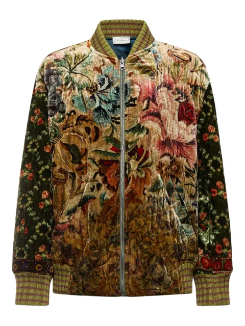 Pierre-Louis Mascia floral-tapestry velvet jacket Brown KANADAGBM12696